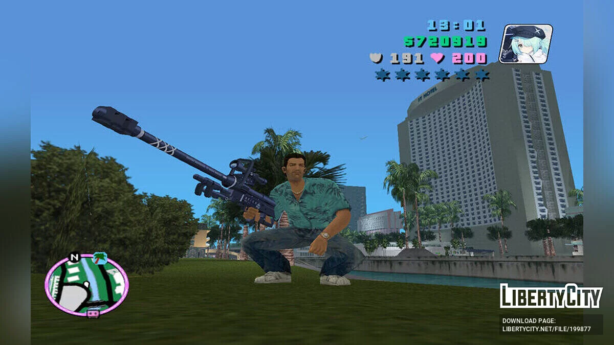 Identity из Blue Archive / GTA Vice City