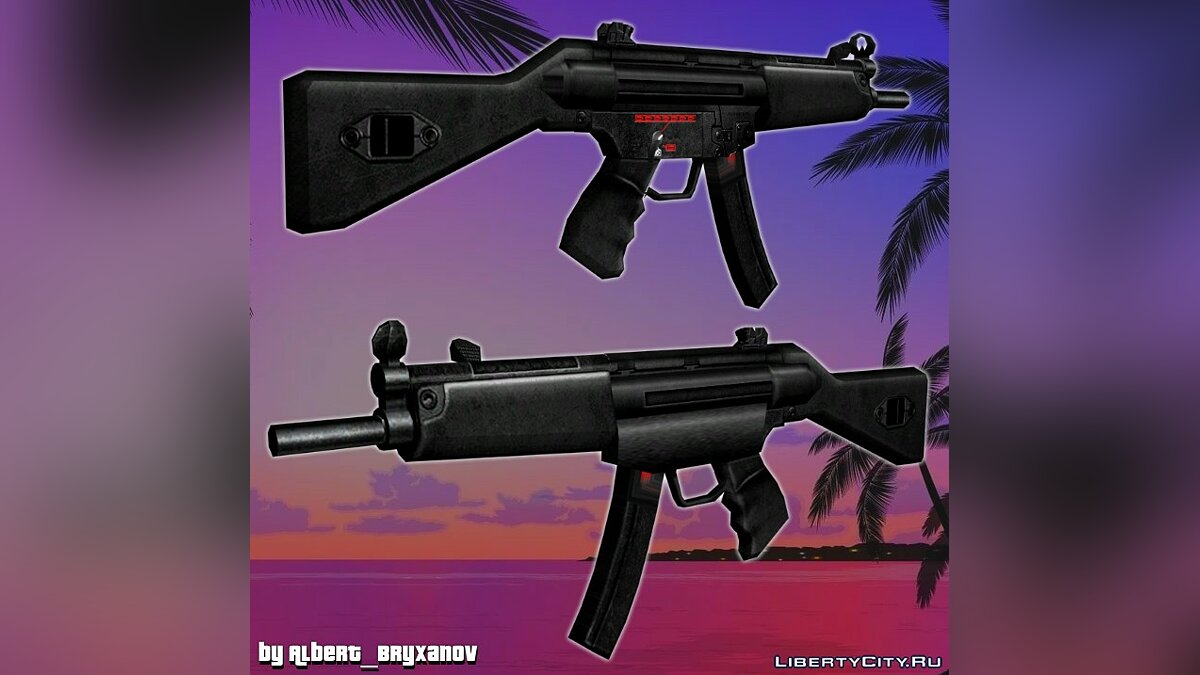 MP5 from Postal 2 Complete for GTA Vice City - Картинка #1