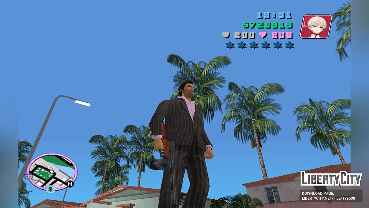 Balalaika из Blue Archive / GTA Vice City