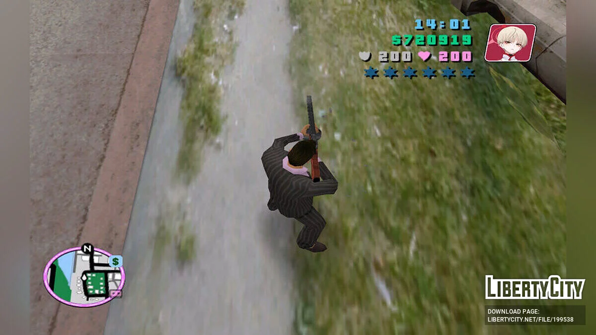 Balalaika из Blue Archive / GTA Vice City