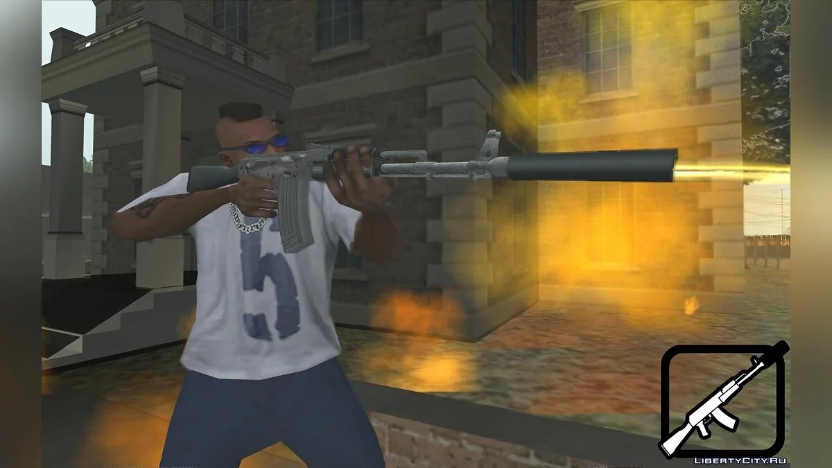 M4 and AK47 from Hitman: Contracts / GTA San Andreas