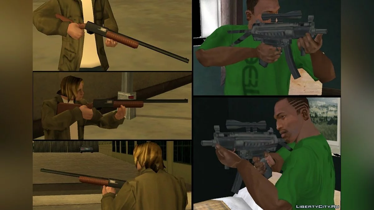 Третий Пак оружия в стиле SA / GTA San Andreas