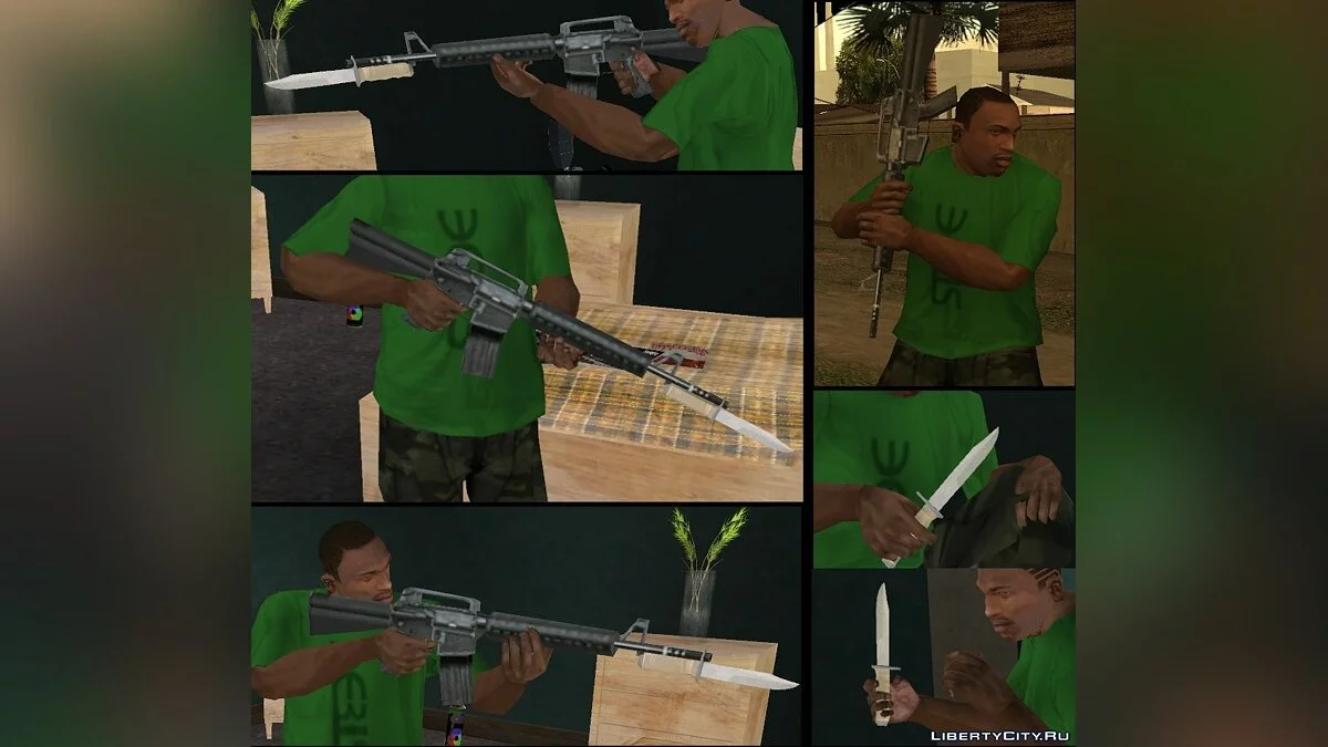 Третий Пак оружия в стиле SA / GTA San Andreas