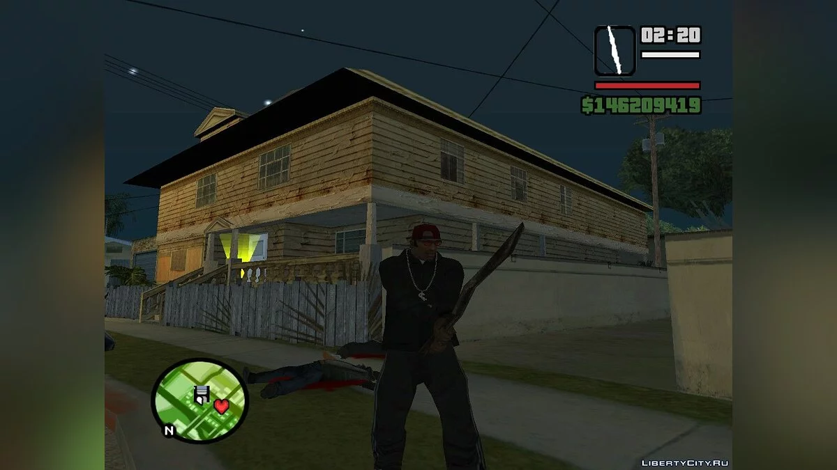 Бета оружие из Manhunt 2 (v.2) / GTA San Andreas