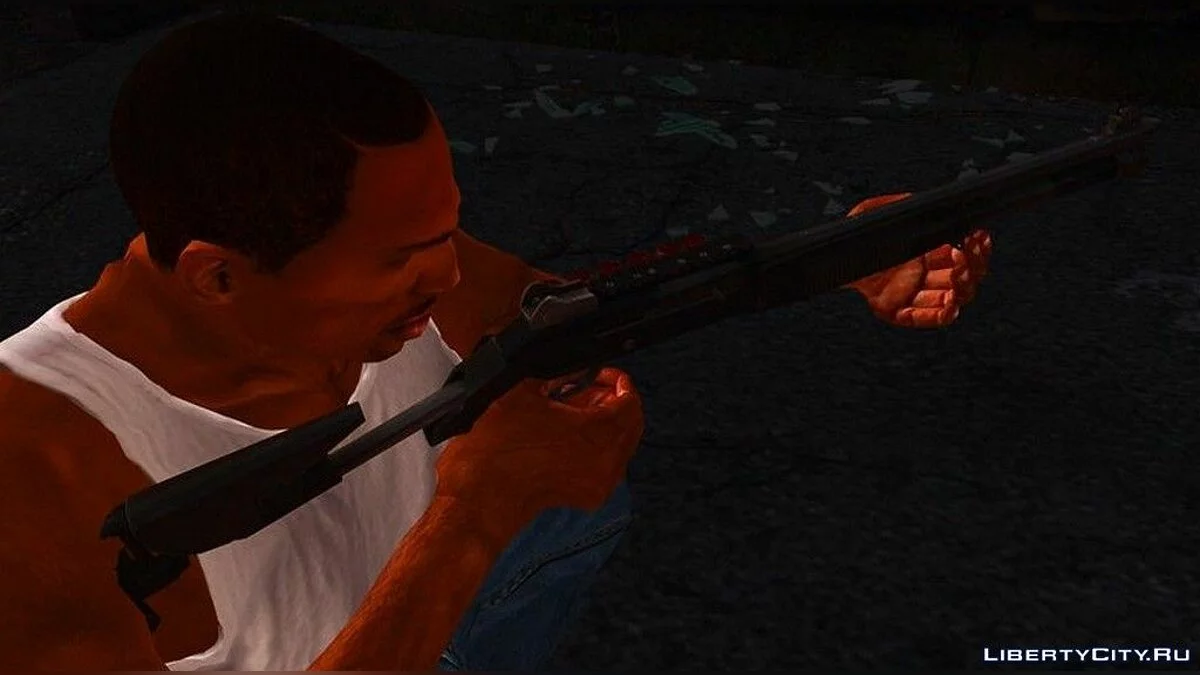 Дробовик Benelli M4 в камуфляжной расцветке / GTA San Andreas