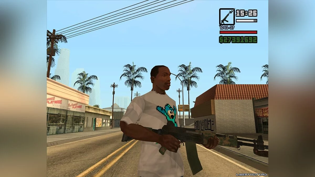Автомат RN из Resident evil 6 / GTA San Andreas