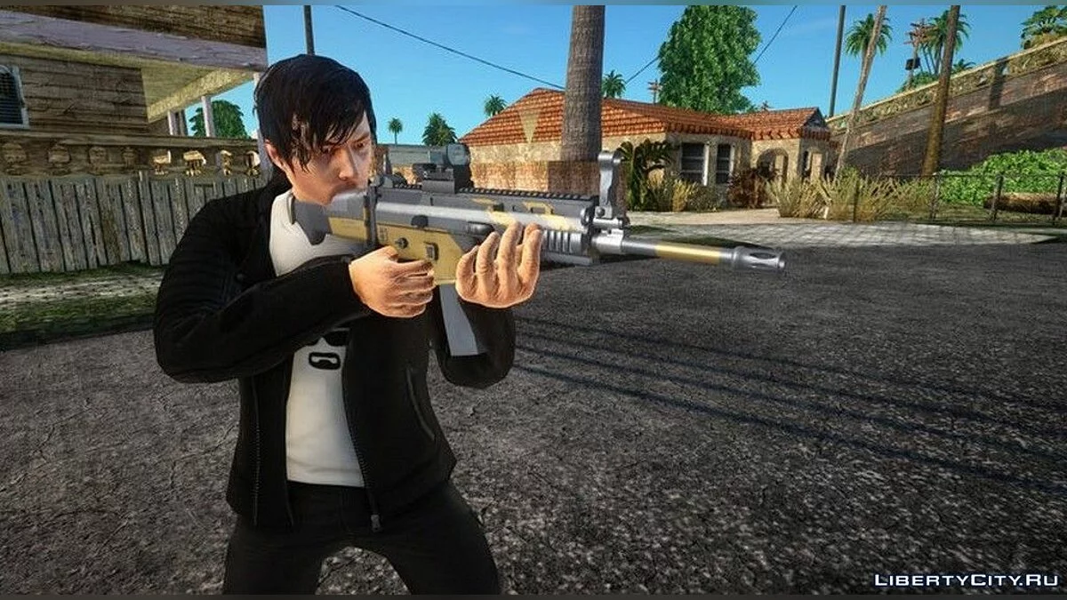 Винтовка из PUBG Nagant Scar-L  / GTA San Andreas