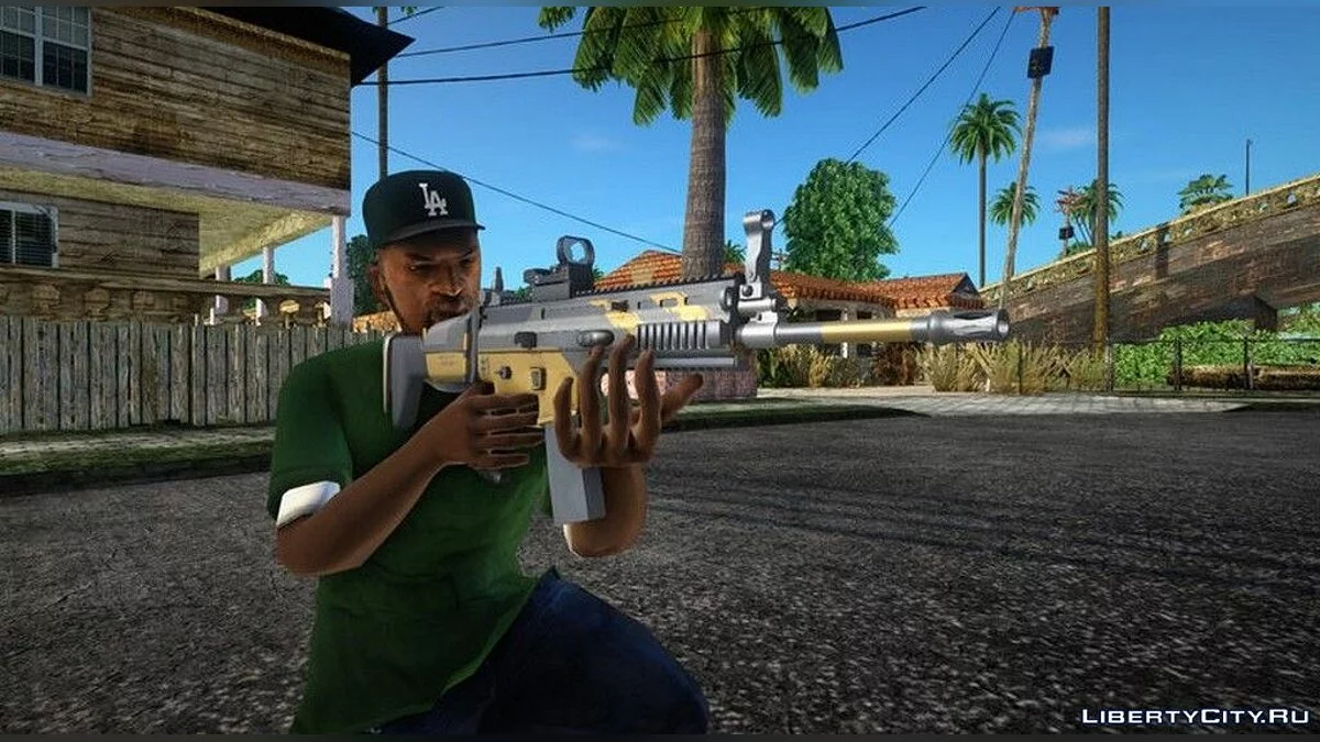 Винтовка из PUBG Nagant Scar-L  / GTA San Andreas