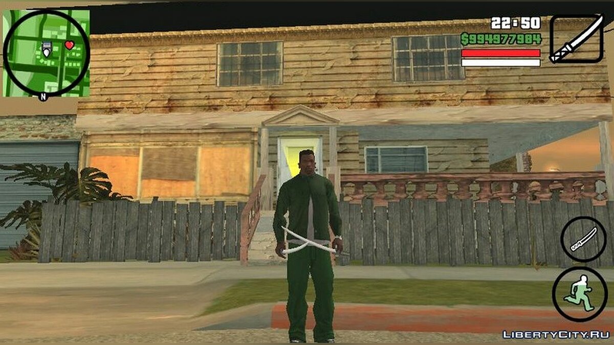 Скачать Две катаны для GTA San Andreas