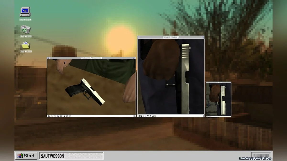 Chrome Glock / GTA San Andreas