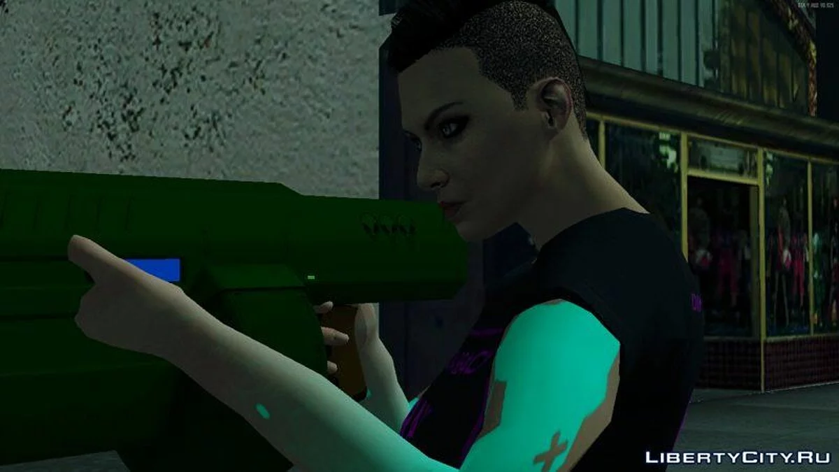 Плазменная винтовка Unholy Hellbringer из GTA Online / GTA San Andreas