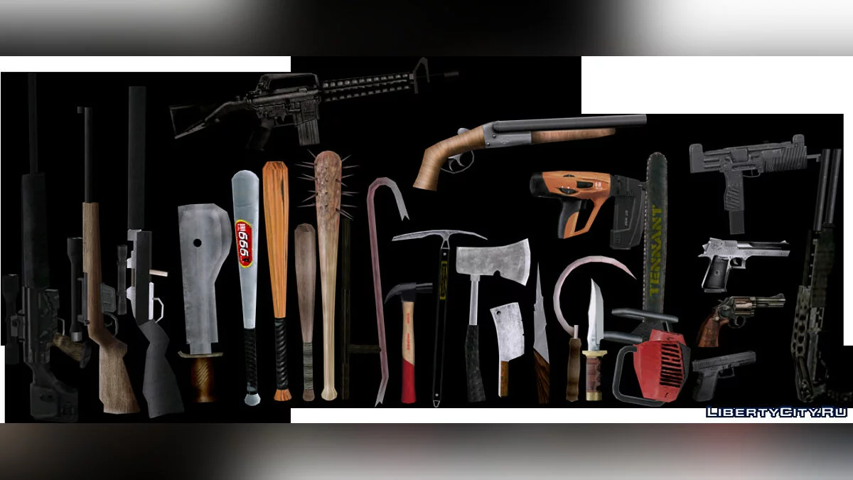 Manhunt Weapons (FROM GTA UNDERGROUND) / GTA San Andreas