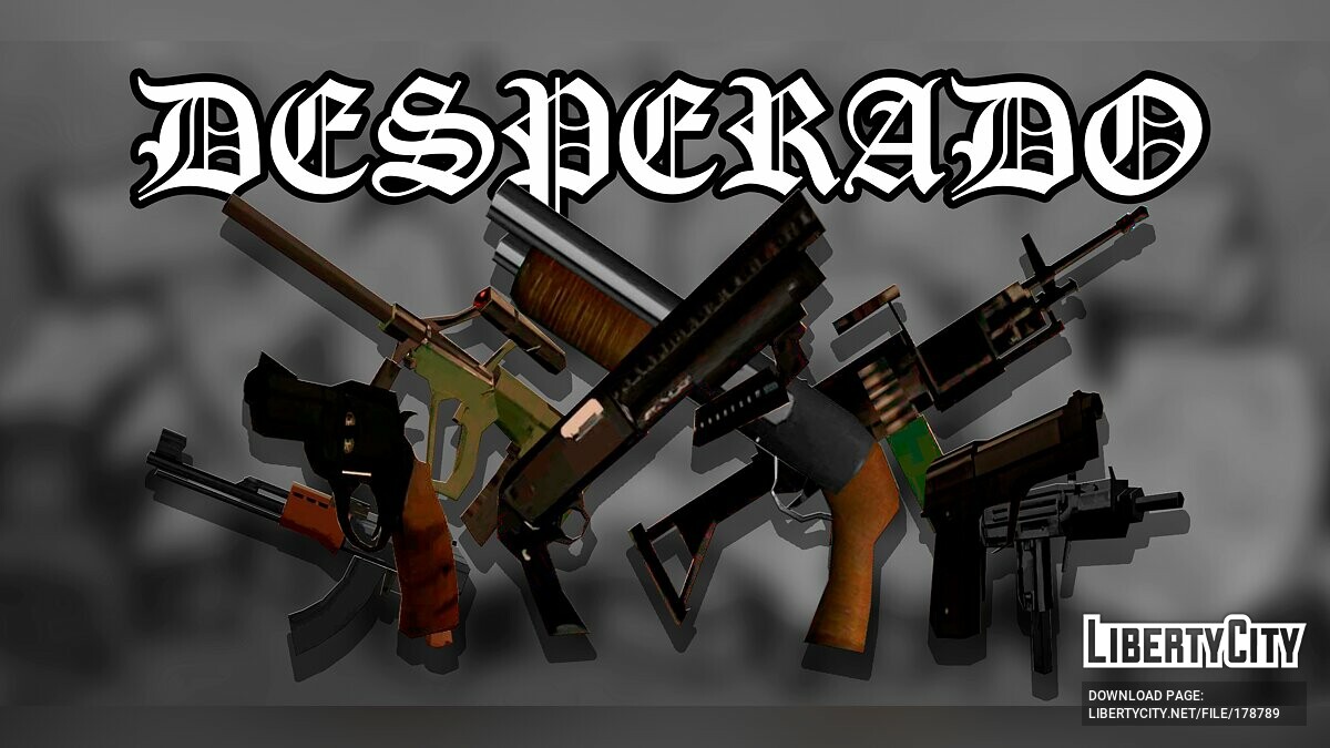 Оружейный мод Desperado Arsenal для GTA San Andreas