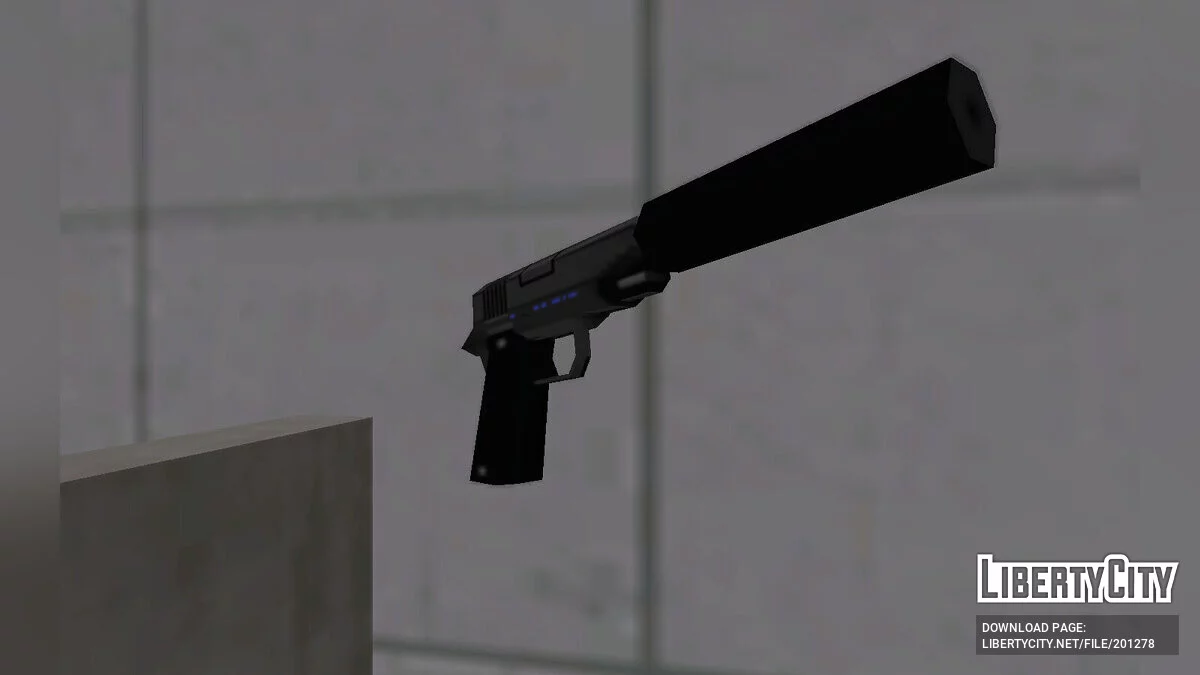 Пак текстур для Colt 1911/Silenced в стиле SA / GTA San Andreas
