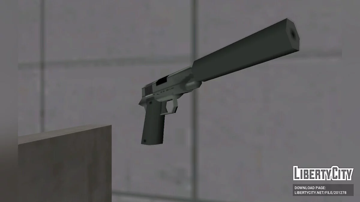 Пак текстур для Colt 1911/Silenced в стиле SA / GTA San Andreas