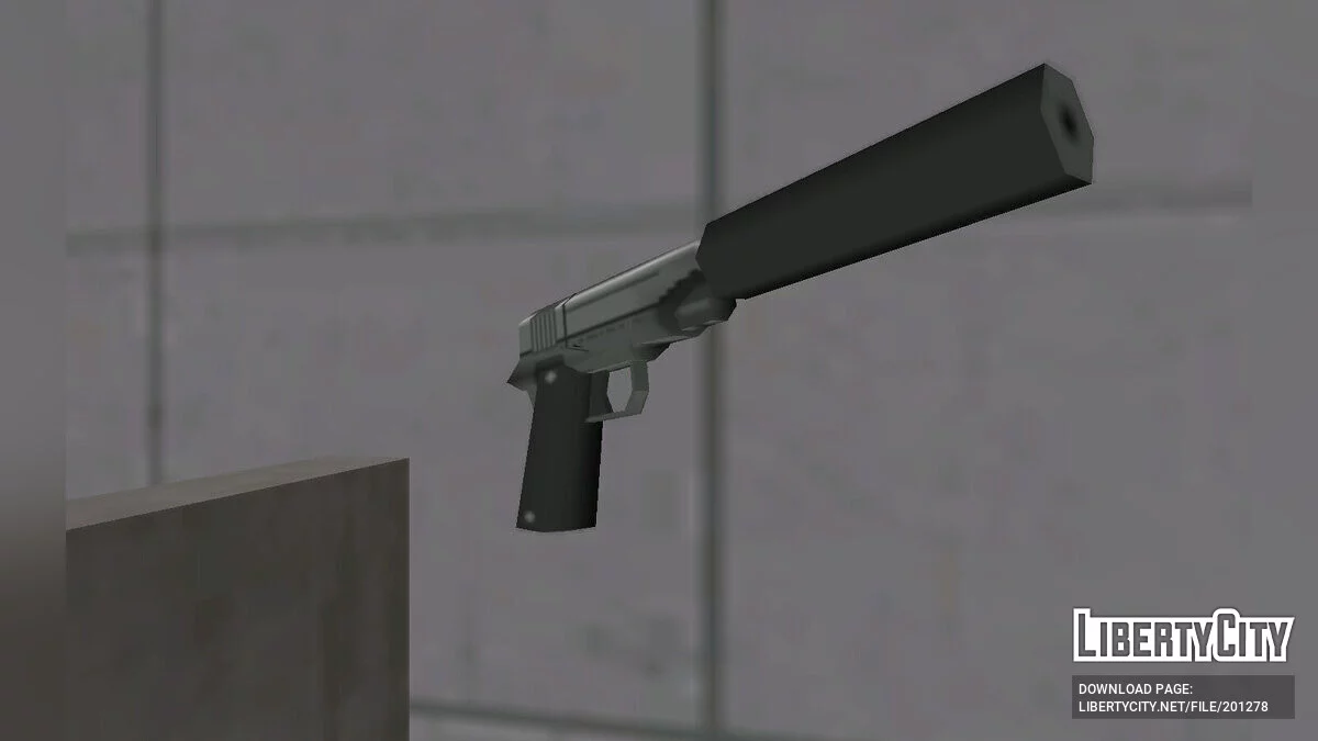 Пак текстур для Colt 1911/Silenced в стиле SA / GTA San Andreas