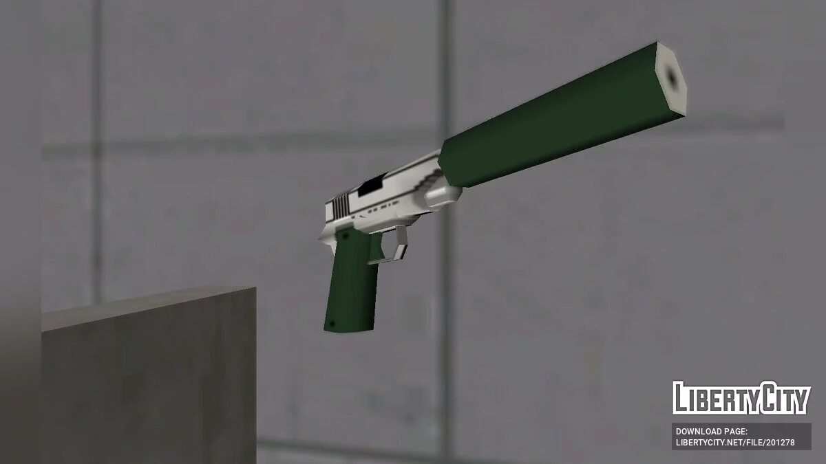 Пак текстур для Colt 1911/Silenced в стиле SA / GTA San Andreas