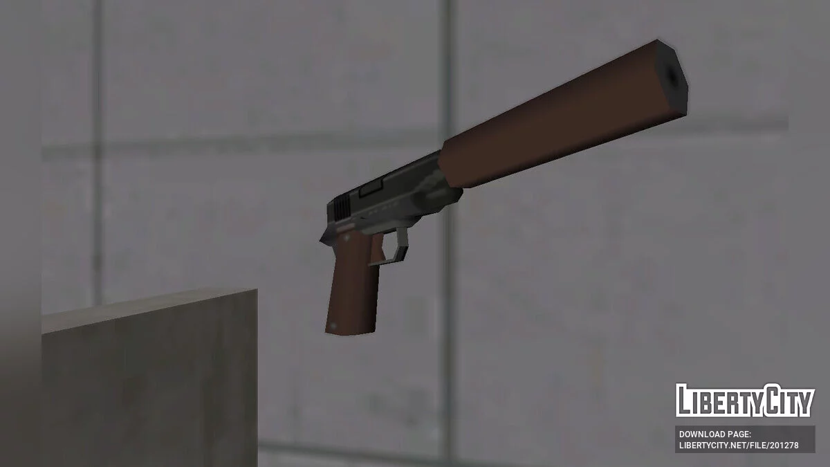 Пак текстур для Colt 1911/Silenced в стиле SA / GTA San Andreas
