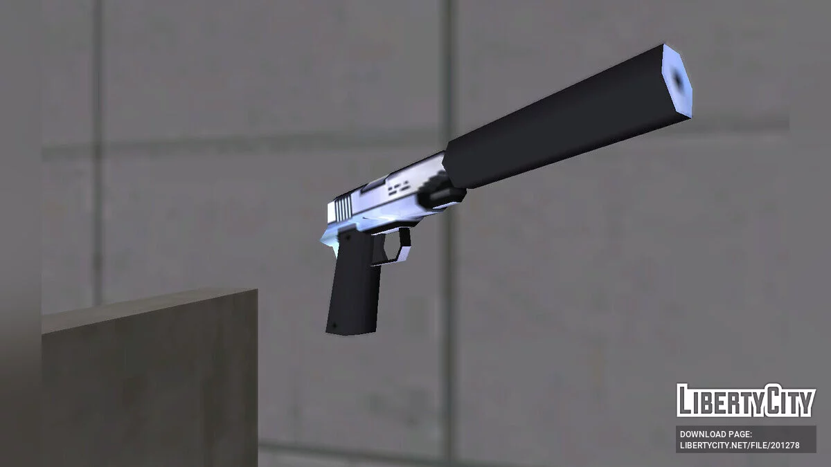 Пак текстур для Colt 1911/Silenced в стиле SA / GTA San Andreas