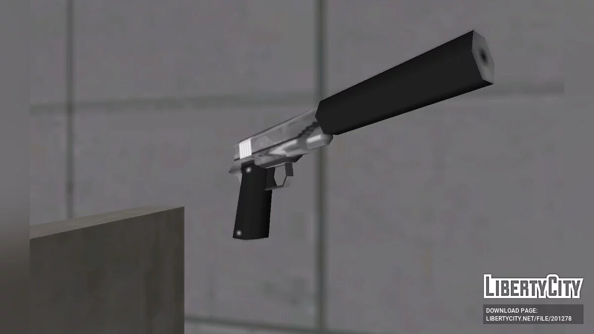 Пак текстур для Colt 1911/Silenced в стиле SA / GTA San Andreas