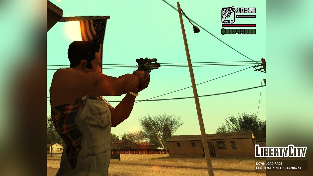 Скачать Colt Python и Equalizer в стиле SA (Ремастер мода) для GTA San  Andreas