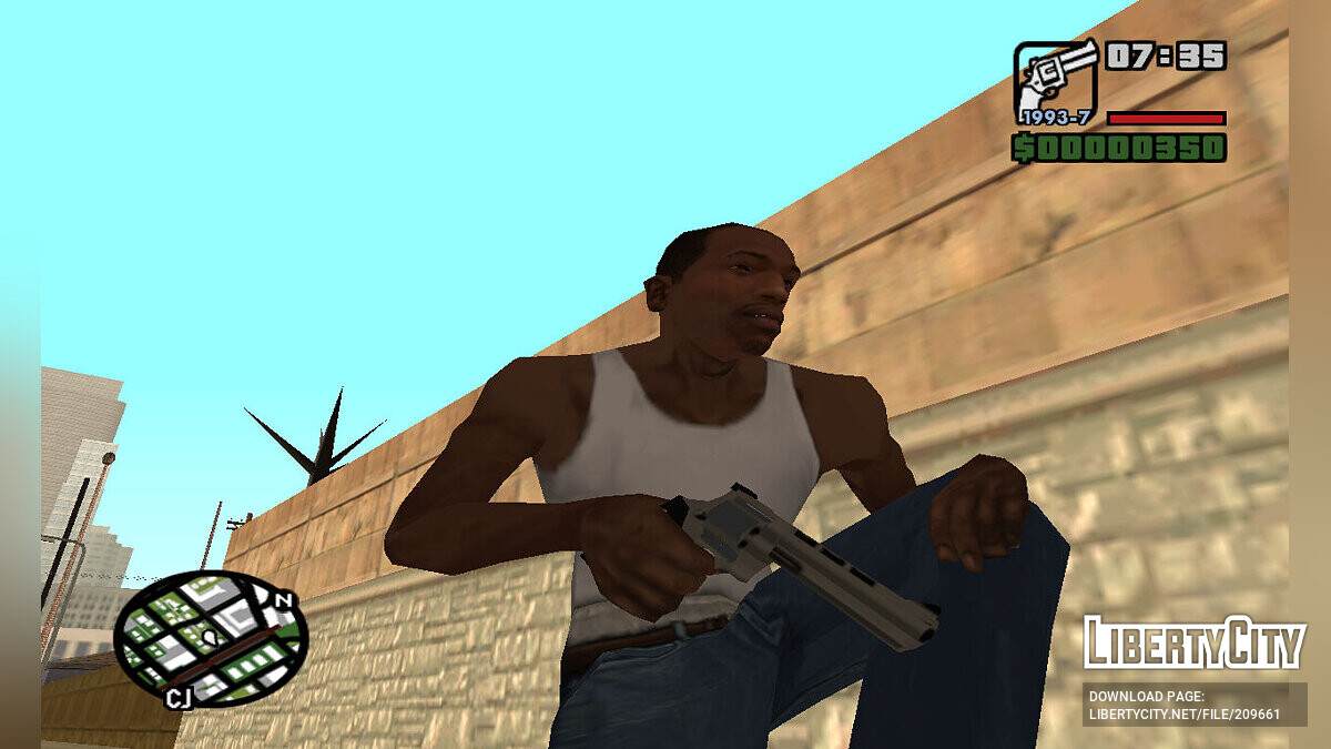 Замена оружия Пустынный орел (desert_eagle.dff, desert.dff) в GTA San  Andreas (606 файлов)