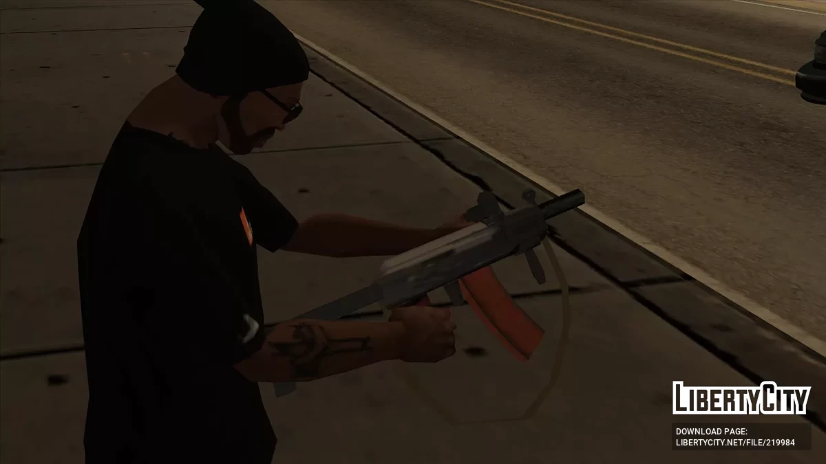 Укороченный Калаш с обвесами / GTA San Andreas