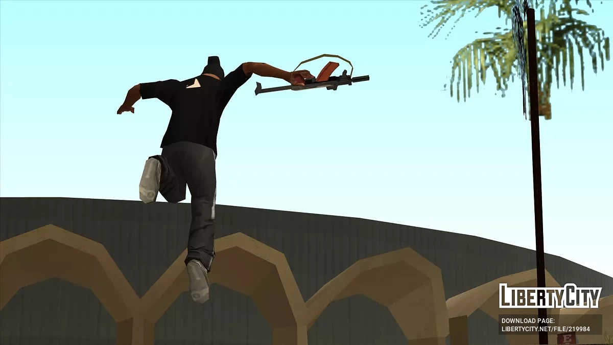 Укороченный Калаш с обвесами / GTA San Andreas