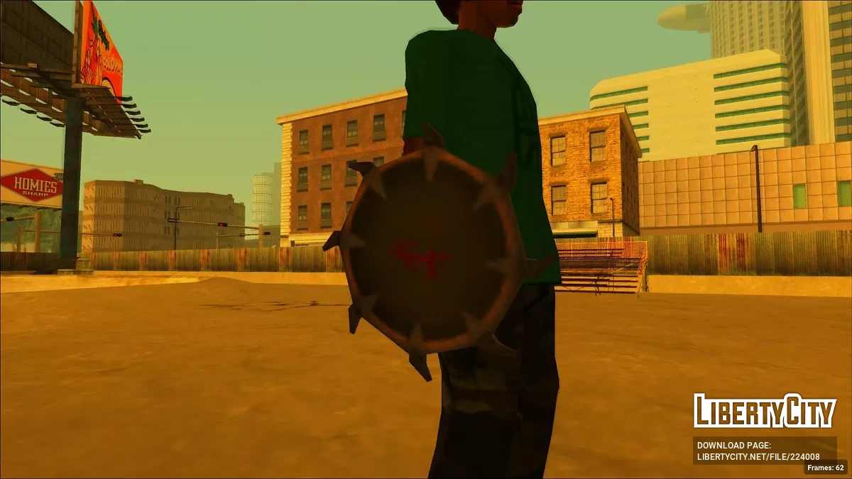 Цепной щит из DOOM The Dark Ages / GTA San Andreas