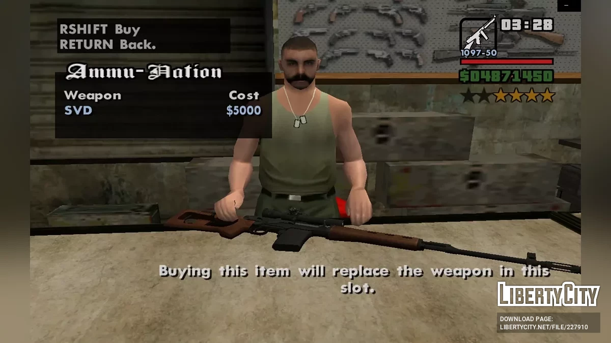 30 новых видов оружия в HD-качестве / GTA San Andreas