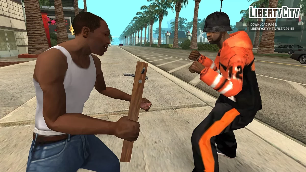 Деревянная доска с железными прутьями / GTA San Andreas