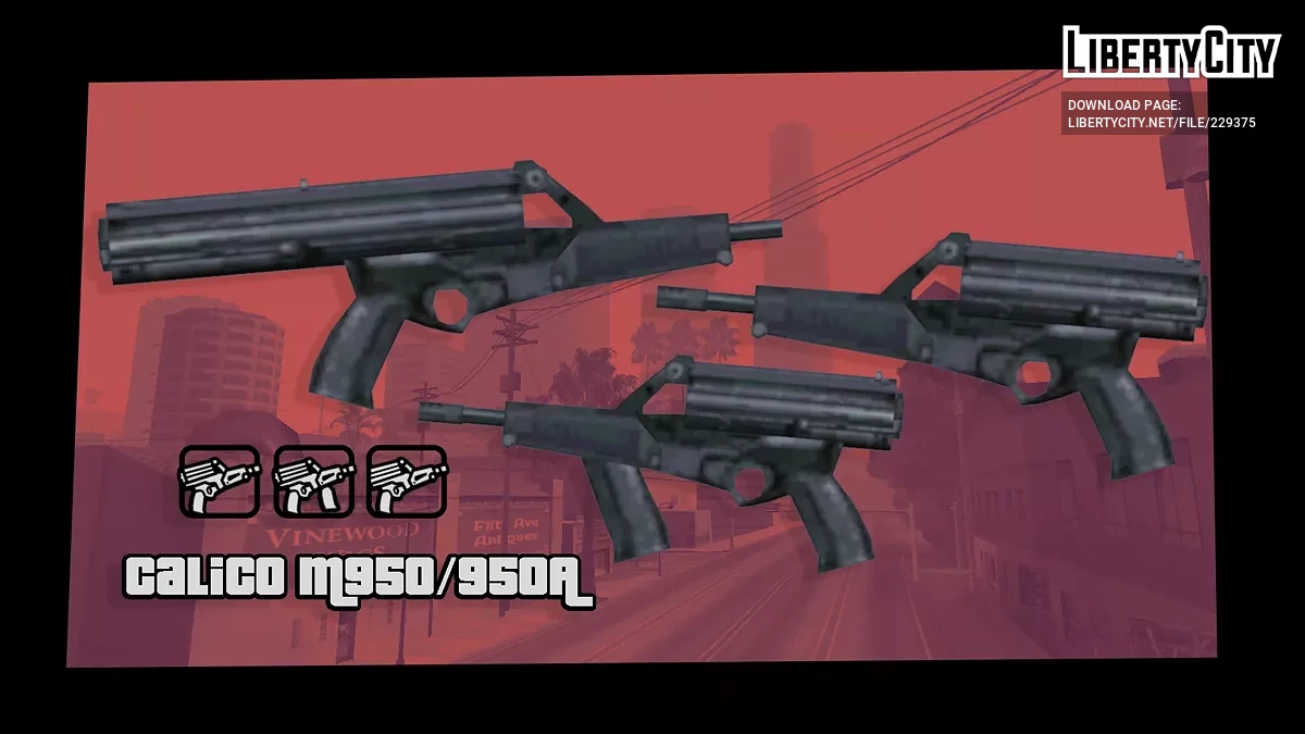 Калико М950/М950А / GTA San Andreas