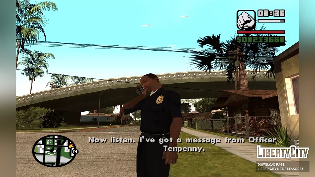 Сцена с мобильным телефоном / GTA San Andreas