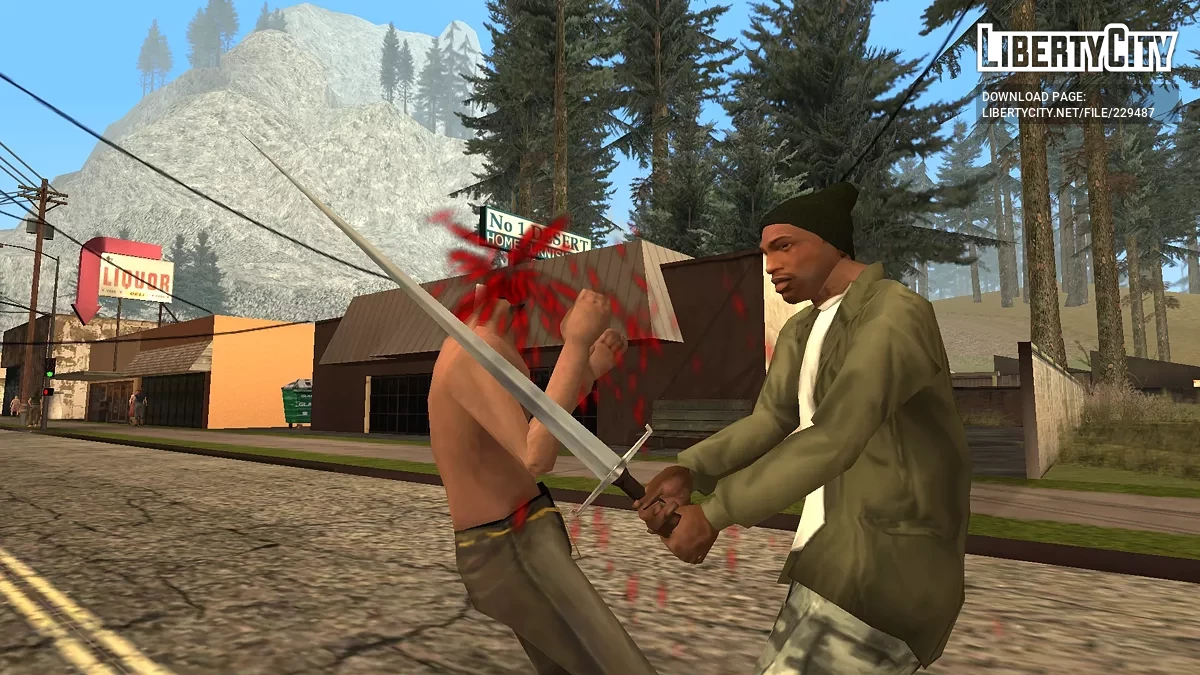 Длинный меч / GTA San Andreas