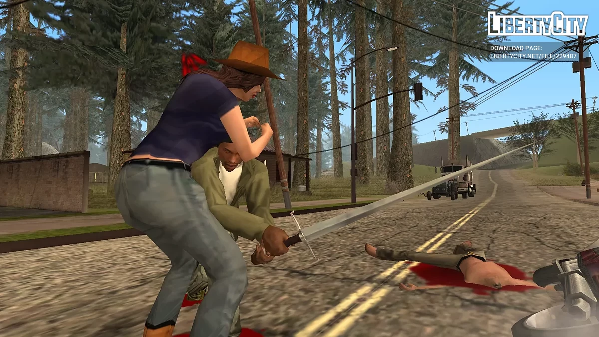 Длинный меч / GTA San Andreas