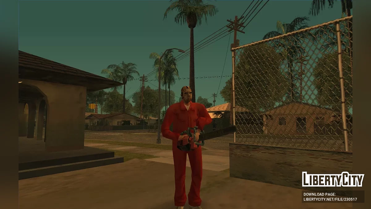 Красная бензопила из GTA Long Night / GTA San Andreas
