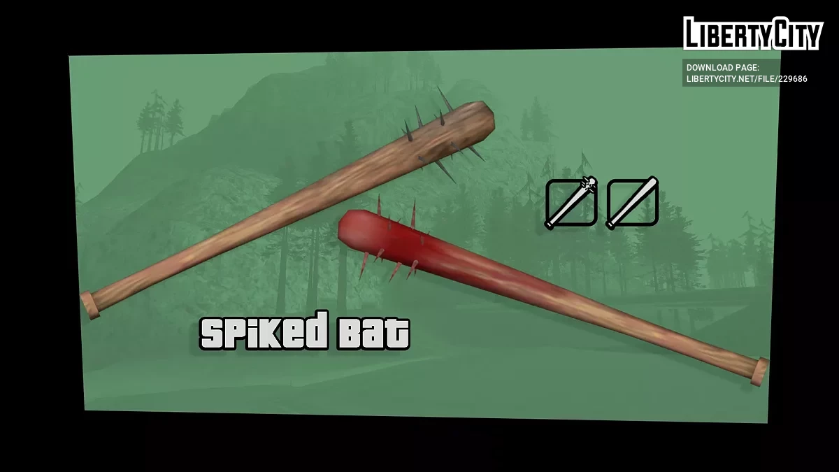 Шипованная Бита / GTA San Andreas
