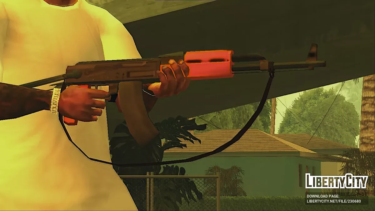 АК47 с ремнем / GTA San Andreas
