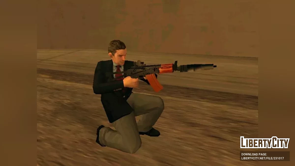 АКС-74У с ПБС и Канарейкой (SA Style) / GTA San Andreas