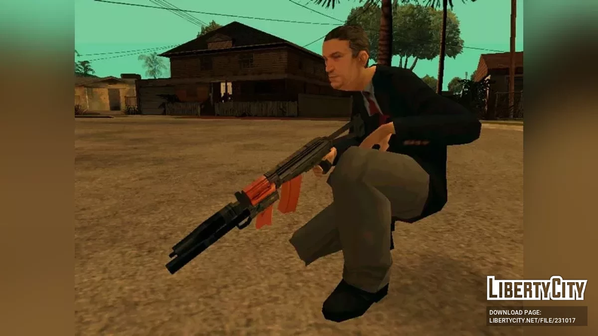 АКС-74У с ПБС и Канарейкой (SA Style) / GTA San Andreas