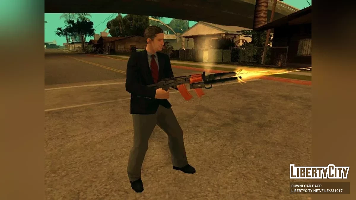 АКС-74У с ПБС и Канарейкой (SA Style) / GTA San Andreas