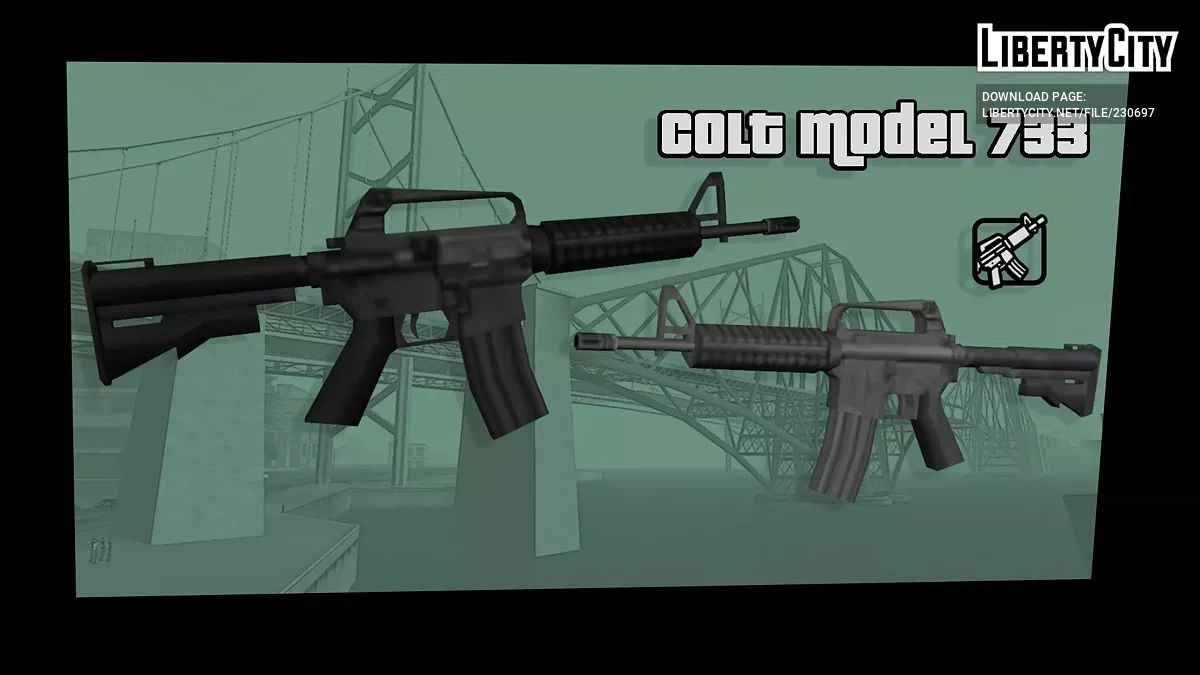 Модель Colt 733 / GTA San Andreas
