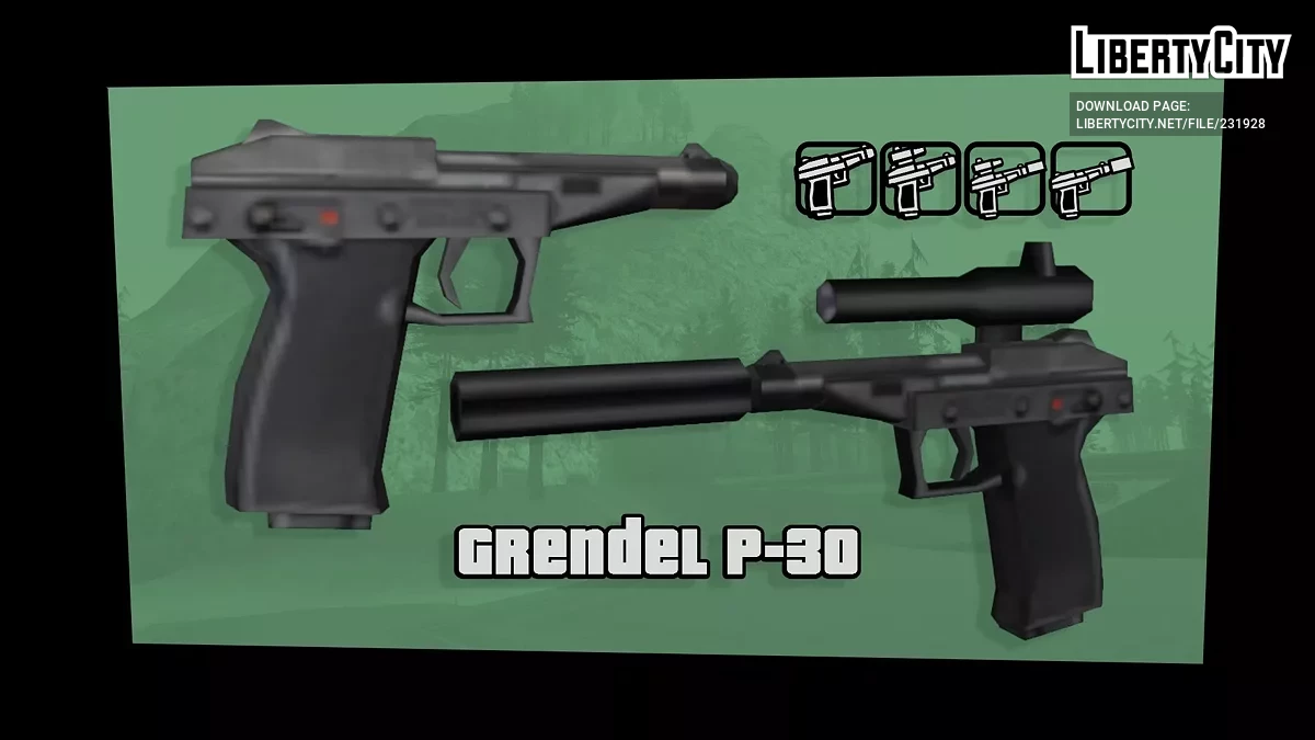 Грендель P-30 / GTA San Andreas