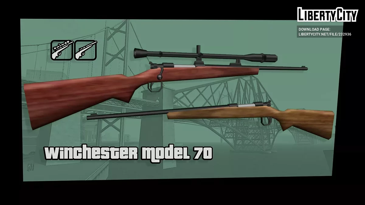 Модель 70 Винчестер / GTA San Andreas