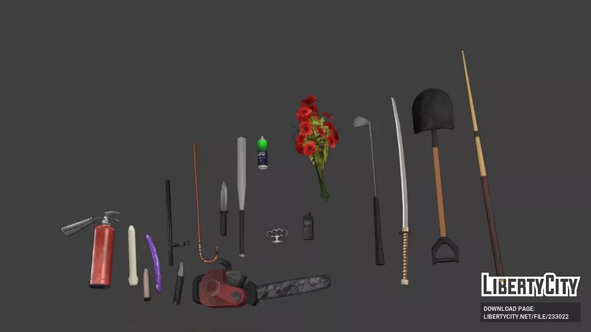 DVWI SA - Улучшенные Оружия Vanilla от Diplomata - Пакет Сан Андреас / GTA San Andreas