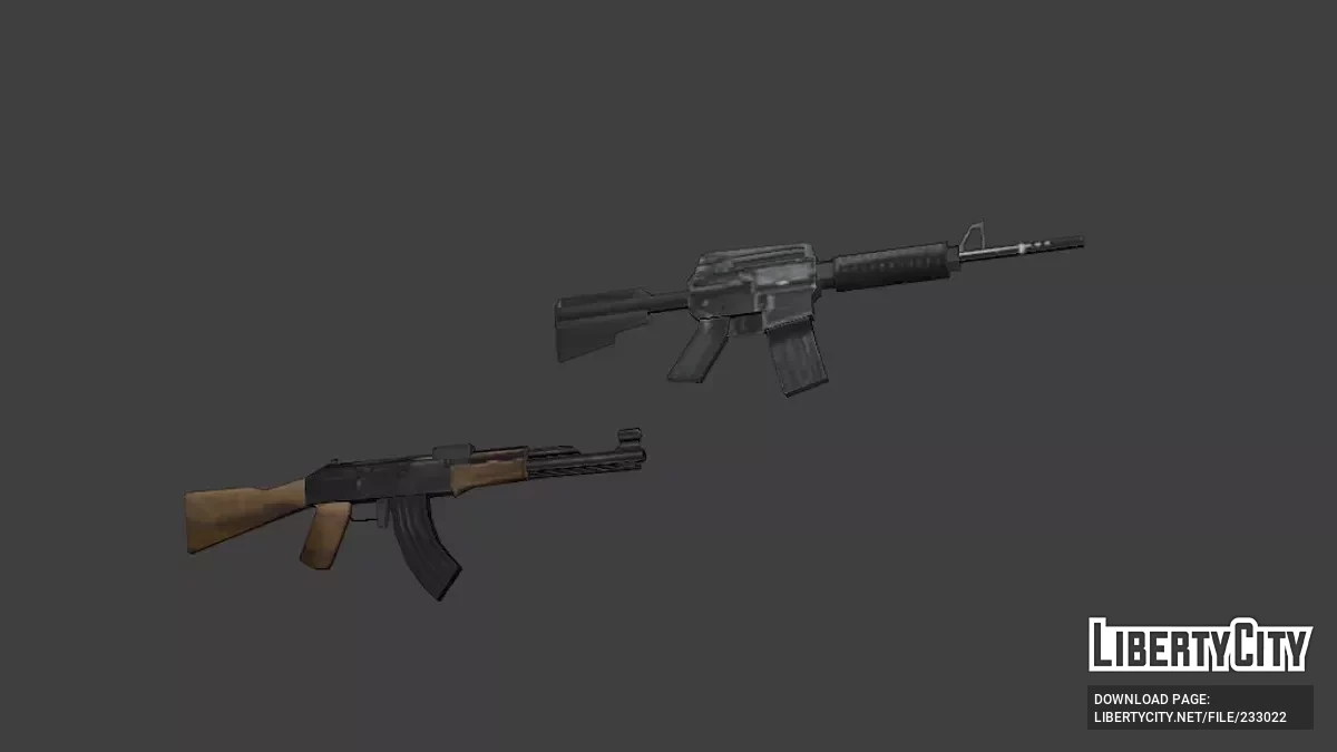 DVWI SA - Улучшенные Оружия Vanilla от Diplomata - Пакет Сан Андреас / GTA San Andreas