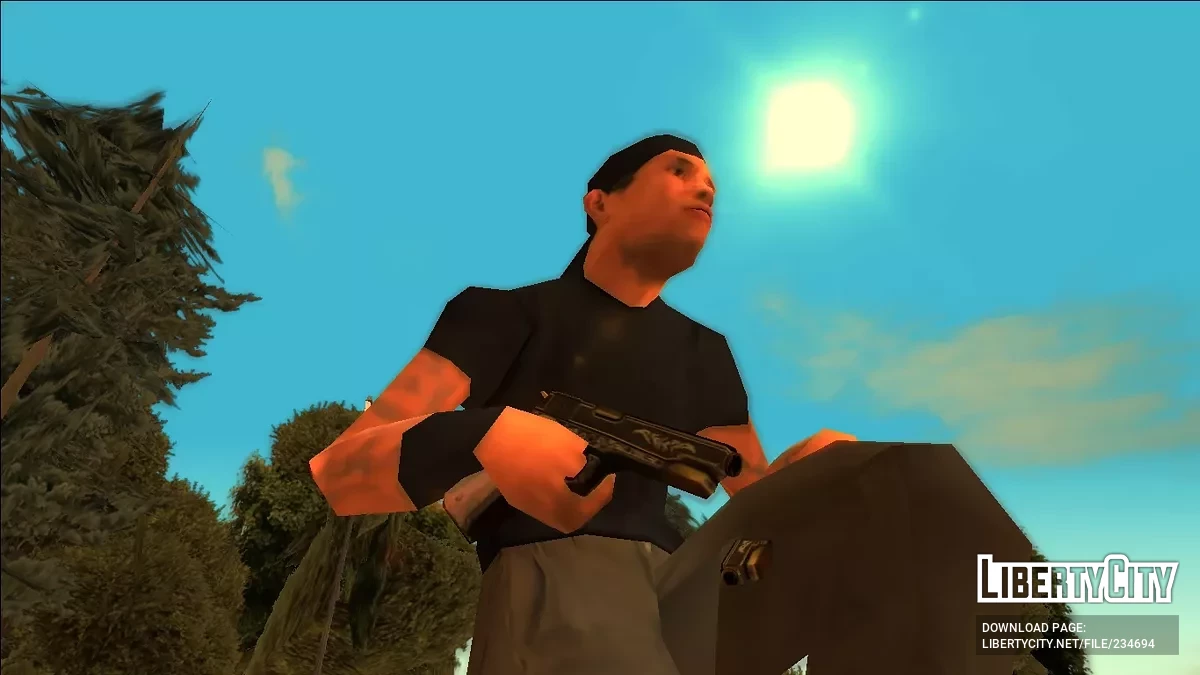 Mafia III Silentum - SA Style - Colt 1911 Gold Silenced / GTA San Andreas